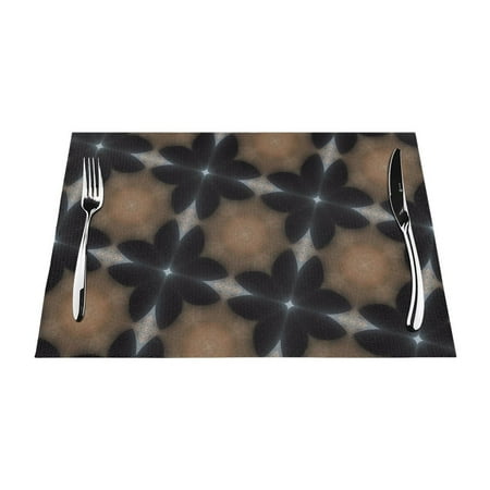 

XMXY Woven Placemats Set of 4 PCS Texture Design Table Mats Washable Heat Resistant Placemats