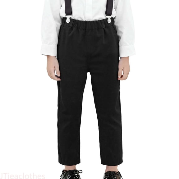 JTieaclothes Boys Formal Dress Pants Classic Flat Front School Trousers For Kids And Youth Comfortable Stretch Fit,Boys Pants Sizes 4-5 Years