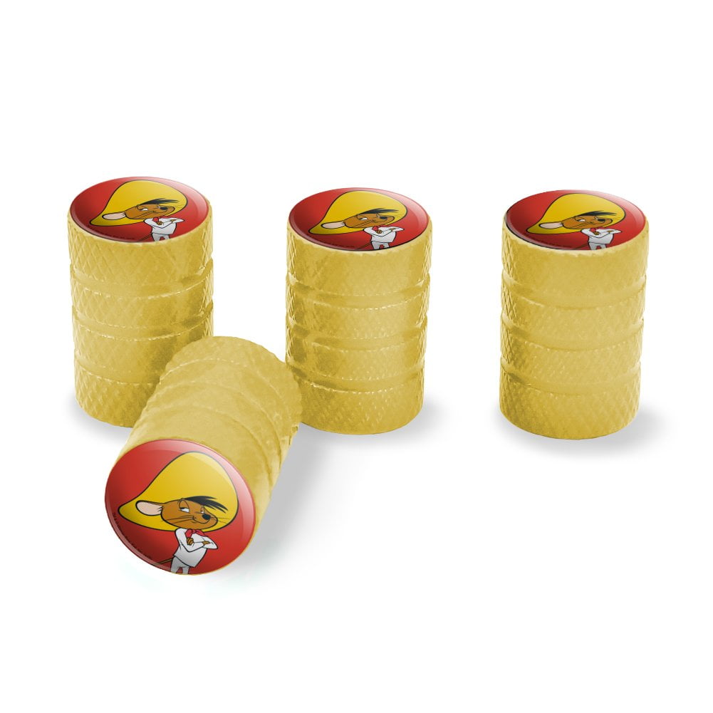 Looney Tunes Tweety Bird Valve Stem Caps - Aluminum With Rubber O-Ring, Set Of 4, Fits Schrader Valves - View #5
