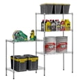thumbnail image 6 of Ktaxon 60"x22"x12" Heavy Duty 5-Tier Wire Shelving Rack Adjustable Shelf Storage Silver, 6 of 15