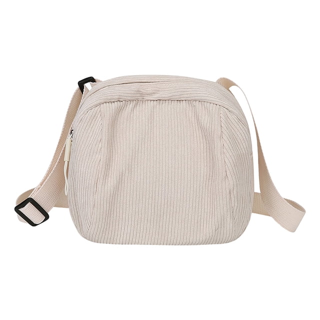 Bolsas Crossbody para Mujeres Bolsa Crossbody de Corduroy Bolsa de Desplazamiento Al Aire Libre de Gran Capacidad, Bolso de Hombro para Mujeres con Correa Ajustable Y Múltiples Bolsillos para Uso Diar