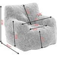 thumbnail image 3 of Sumdeal Bean Bag Chair, Soft Tufted Bean Bag chair,Lazy man Sofa Teddy Fabric Bean Bags Comfy Couch, Stuffed Bean Bag Sofa Reading Chair Lounge Chair,Comfortable Chair sofa for sleeping, 3 of 9