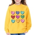 thumbnail image 6 of Girls Cute Sweatshirts Heart Print Oversized Swea𝘁 Shirts Tween 𝗣reppy Clothes 2026 Trendy Long Sleeve Hoodies Pullover Tops, 6 of 9