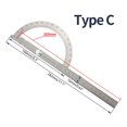 thumbnail image 3 of Protractor Finder Ruler Stainless Steel Protractor Woodworking Ruler Measure Tool Easy, 3 of 8