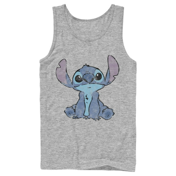 Men's Lilo & Stitch Watercolor Stitch Tank Top Athletic Heather X Large