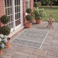 thumbnail image 3 of SAFAVIEH Courtyard Altan Geometric Indoor/Outdoor Area Rug, Ivory/Black, 6'7" x 9'6", 3 of 10