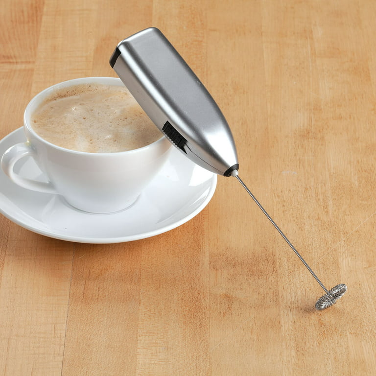 Elementi Milk Frother for Coffee - Handheld Milk Frother - Coffee Frother Handheld (Black)