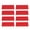 Red, variant on Riousery 8Pcs Rectangular Automotive Reflectors Water Proof Self Adhesive Safety Stickers 1.32x2.66x0.31 inches / 33.5x67.5x8 mm for Trailer Caravan Truck Tractor Boat Lorry Motorcycle Yellow
