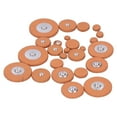 thumbnail image 3 of 25 piezas de almohadillas para saxofón, piel de oveja marrón, junta de resonador de orificio de sonido, piezas de instrumentos de viento, 3 of 15