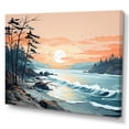 thumbnail image 2 of Designart "Beach Scandinavian silence II" Nautical & Beach Canvas Wall Art, 2 of 5