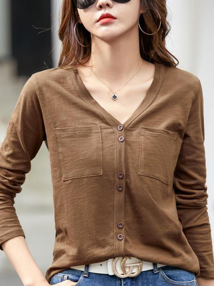 camisetas de algodón mujer