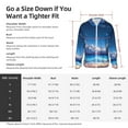 thumbnail image 6 of Picia Starry Night Ocean View Women's Men's UPF 50+ Sun Protection Hoodie Shirt Long Sleeve SPF Fishing Outdoor UV Hiking Lightweight Shirts-XX-Large, 6 of 9