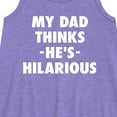 thumbnail image 2 of Instant Message - King Of Dad Jokes Hilarious - Toddler & Youth Girls A-line Dress, 2 of 5