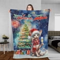 thumbnail image 3 of Merry Christmas and Happy New Year Santa Sphynx Holiday Xmas Winter 2025 Cozy Fleece Blanket Cat Lover Kitten Owner Gifts Idea Warm Soft Throw Blanket - 00024, 3 of 5