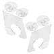 thumbnail image 3 of 2 soportes para copas de vino de baño, transparentes, para una sola taza, para ducha, 3 of 8