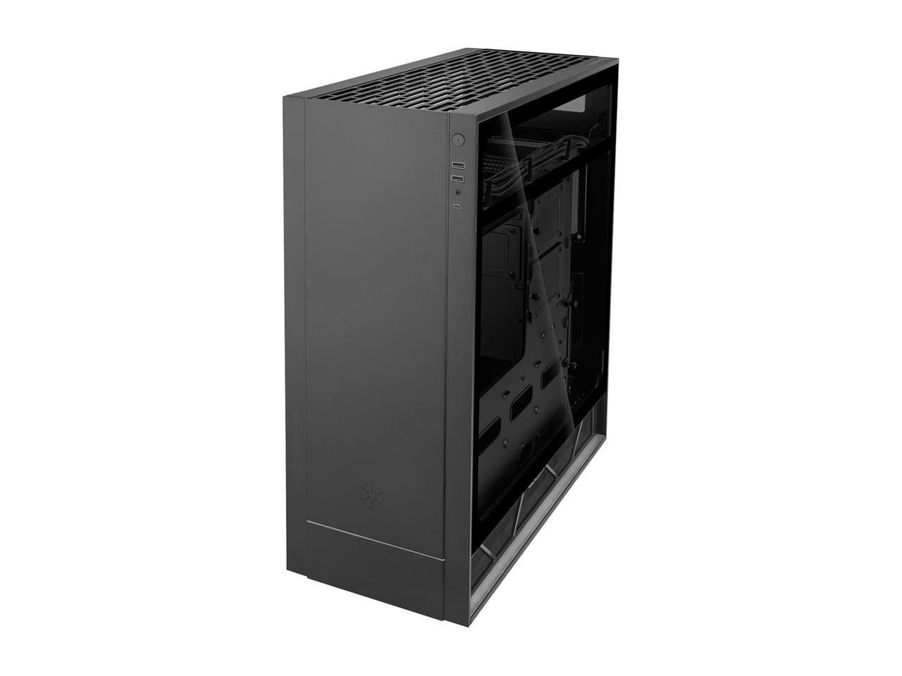SilverStone ALTA F1 SST-ALF1B-G Black Aluminuml / Steel / Tempered Glass ATX Mid Tower Computer Case