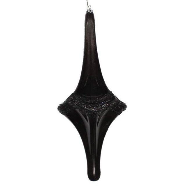 Vickerman MT194117D 12 Po. Ornement Candy Glitter Drop Noir