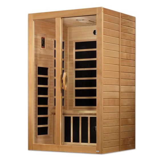 Dynamic Santaigo 2-person Low EMF (Under 8MG) FAR Infrared Sauna (Canadian Hemlock)