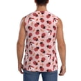 thumbnail image 4 of Fuzoiu Cute Ladybugs 1 Print Men's Sleeveless T-shirt,Sleeveless Tee Shirts,Quick-Dry Athletic Tank Top for Gym, Running, Sports & Outdoor Activities-Small, 4 of 7