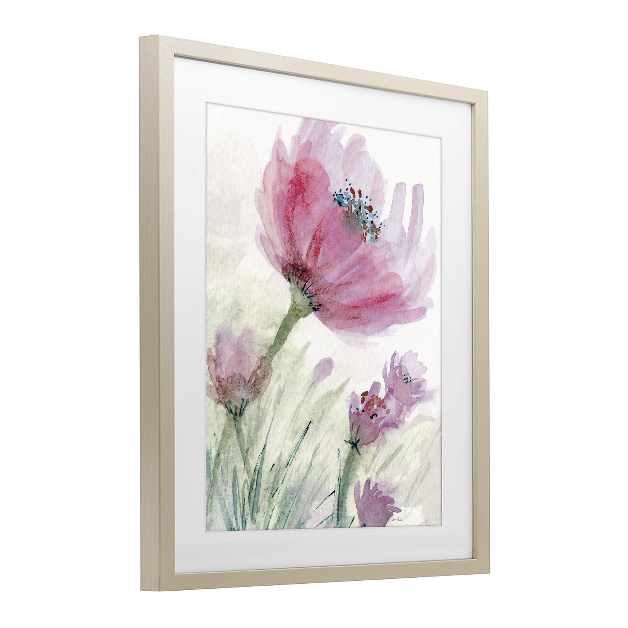Stupell Industries Pink Flower & Speckled Stamen Birch Framed Print Under Glass, design by Patti Bishop