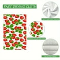 thumbnail image 7 of YladaFaie Funny 2 Pack Strawberry Wreath Tea Dish Towels, Absorbent Drying Cloth Tea Towels for Cooking Baking, 18 x 28 Inch for Bathroom Holiday Seasonal Decor, 7 of 7