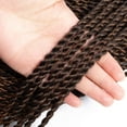thumbnail image 4 of MORICA Senegalese Twist Crochet Hair 8 Packs 22 Inch Crochet Hair For Black Women, Small Twist Crochet Braids Hair Hot Water Setting, Crochet Braiding Hair with Natural Ends (22 Inch, 1B/30）, 4 of 8