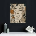 thumbnail image 4 of JEUXUS Modern Abstract Women Faces Canvas Wall Art Minimalist Line Boho Botanical Flower Aesthetic Posters Contemporary Black Female Floral Drawing Prints Paintings Decor for Girls 16x20in, 4 of 4