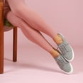 thumbnail image 4 of Women Canvas Sneakers Slip on Walking Flats Women Shoes Light Gray size 11, 4 of 11