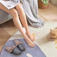 thumbnail image 4 of Fesfesfes Wide Dress Shoes for Women Slippers For Women A Pair Of Lazy Slippers Curly Cozy Flat Slide Slippers Comfy Soft Non-Slip House Shoes Indoor And Outdoor Warm Gift 10-10.5(44-45), 4 of 5