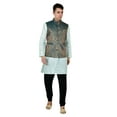 thumbnail image 2 of Sonakshi Fashion Men's Brocade Waistcoat Bandhgala Festive Jacquard Nehru Jacket, 2 of 6