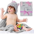 thumbnail image 1 of PUREVACY Toalla Infantil con Capucha y Cara de Elefante. Manta Infantil Grande con Orejas Rosas para Niñas. Regalo de Algodón Suave para Recién Nacidos, Bebés y Niños Pequeños. Artículos para Bebés para Baño, Ducha, Piscina, Playa., 1 of 6