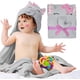 thumbnail image 1 of PUREVACY Toalla Infantil con Capucha y Cara de Elefante. Manta Infantil Grande con Orejas Rosas para Niñas. Regalo de Algodón Suave para Recién Nacidos, Bebés y Niños Pequeños. Artículos para Bebés para Baño, Ducha, Piscina, Playa., 1 of 6