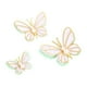 thumbnail image 1 of Juego de 3 adornos para tartas con forma de mariposa, adornos para tartas, decoraciones para fiestas de mujeres, decoraciones para comida, baby verde, 1 of 7