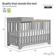 thumbnail image 4 of Dream On Me Orion 5-in-1 Convertible Crib with Removable Changing Tray, Pebble Grey Vintage, 4 of 15