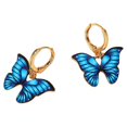 thumbnail image 2 of Fiudx Pendientes Acrílicos, Elegantes Pendientes Colgantes de Oro Azul, Joyería de Aleación Ligera, Regalo Perfecto para Cumpleaños, Bodas y Aniversarios, para Uso Diario de Mujeres y Niñas, Elegante, 2 of 6