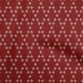 thumbnail image 1 of oneOone Cotton Silk Maroon Fabric Argyle Fabric For Sewing Printed Craft Fabric By The Yard 42 Inch Wide, 1 of 4