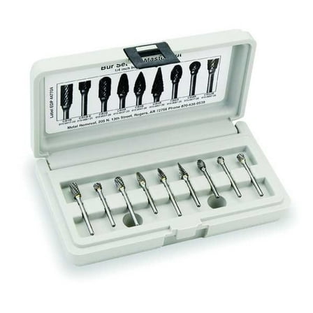 Widia Carbide Bur Set,9 PC M40588