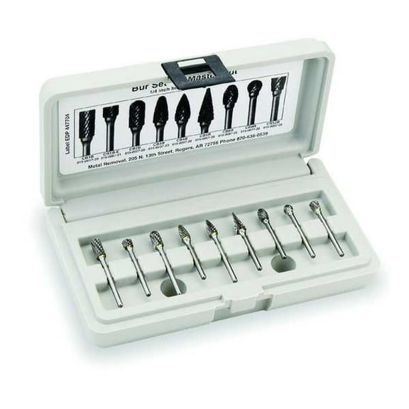 Widia Carbide Bur Set,9 PC M40588