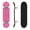 Color1, variant on 31"x8" Complete Skateboards for Beginners, Vibrant Pink Leopard Print White Double Kick 7 Ply Canadian Maple Deck Skateboard with Wheels, Gifts for Girls Teens