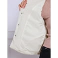 thumbnail image 5 of DARING DIVA Women's Button Down Open Front Winter Vests Jacket XS Apricot, 5 of 6