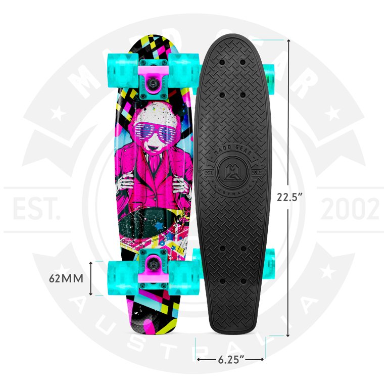 Madd Gear Retro Skateboard - 22 PP Deck - ABEC-9 Bearings