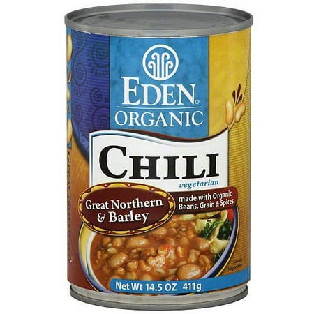 Eden Organic Chili with Great Northern Beans, Barley & Spices, 12 oz