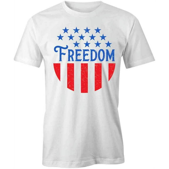 Freedom T-Shirt | Patriotic American White Tee Gift