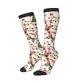 thumbnail image 2 of Balery Watercolor Floral With Butterflies Fun Novelty Socks Men'S Women'S Crew Socks Funny Crazy Novelty Socks Quirky And Cool Socks, 2 of 9