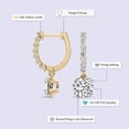 thumbnail image 3 of Diamond Dangle Earring | 2 Carat IGI Certified Round Shape Lab Grown Diamond | 14K Yellow Gold | Anaisa Dangling Lab Diamond Earrings | Prong Setting | FG-VS1-VS2 Quality | Friendly Diamonds, 3 of 6