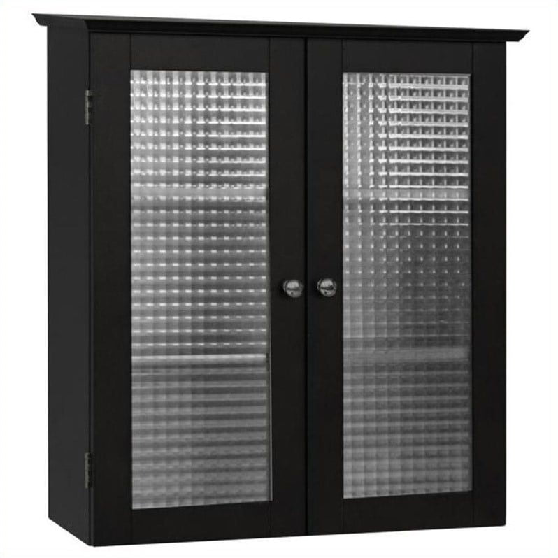 Atlin Designs 2 Door Wall Cabinet In Espresso Walmart Com