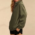 thumbnail image 5 of Edvintorg Womens Oversized Sweatshirt Plus Size Long Sleeve Casual Pullover Sweatshirts with Pocket Women Clothes Army Green, 5 of 8