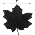 thumbnail image 3 of Morttic 2 Pcs Fall Maple Leaf Garland Hanging Black Fall Leaves Vine Artificial Autumn Garland Halloween Thanksgiving Decor for Home (Black), 3 of 7