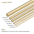 thumbnail image 2 of 8Pack Brass Round Rods, 2mm to 8mm Diameter 100mm Length Brass Rod for DIY, 2 of 5