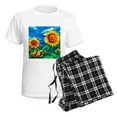 thumbnail image 4 of CafePress - Sunflowers Painting Pajamas - Women's Short Sleeve Print T-Shirt and Pants Light Cotton Pajama Set, 4 of 7
